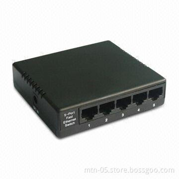 5-port Ethernet Switch with Plastic Case